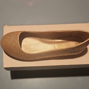 Dream Pairs Women's Sparkling Gold Flats